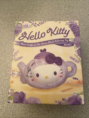 Hello Kitty Plush Teapot - Purple and White blind box